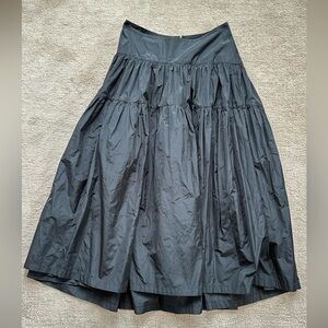 Rachel Comey Black Tiered A-Line Skirt